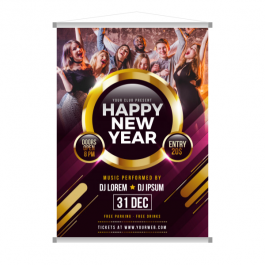 Banner Personalizado Lona 340g  4x0  Madeira e cordinha Pedido Minimo de R$ 30,00
