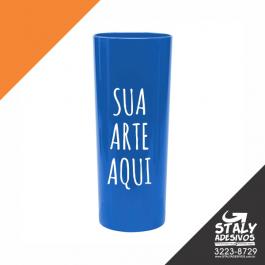 Long Drink Azul Fechado Acrilico  1x0  Brilho 350ml