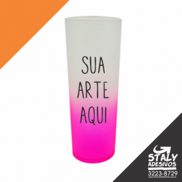 Long Drink Degrade Rosa Acrilico  1x0  Brilho 340ml