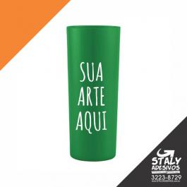 Long Drink Verde Bandeira Acrilico  1x0  Brilho 350ml