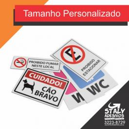 Placa de PS - Tamanho Personalizado PS/PVC  4x0  Corte reto 